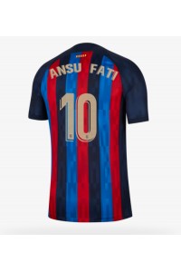 Barcelona Ansu Fati #10 Voetbaltruitje Thuis tenue 2022-23 Korte Mouw